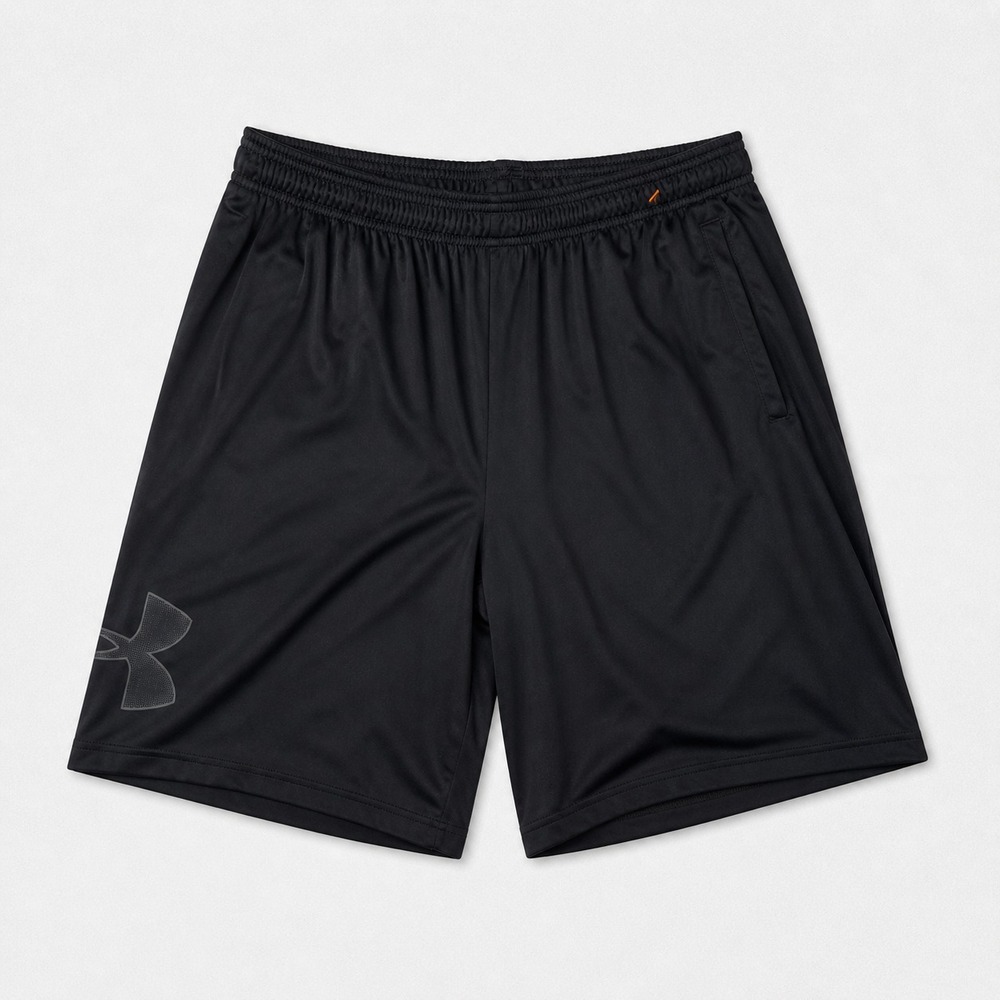Under Armour Mens Large Black Athletic Shorts HeatGear Loose Gym Training